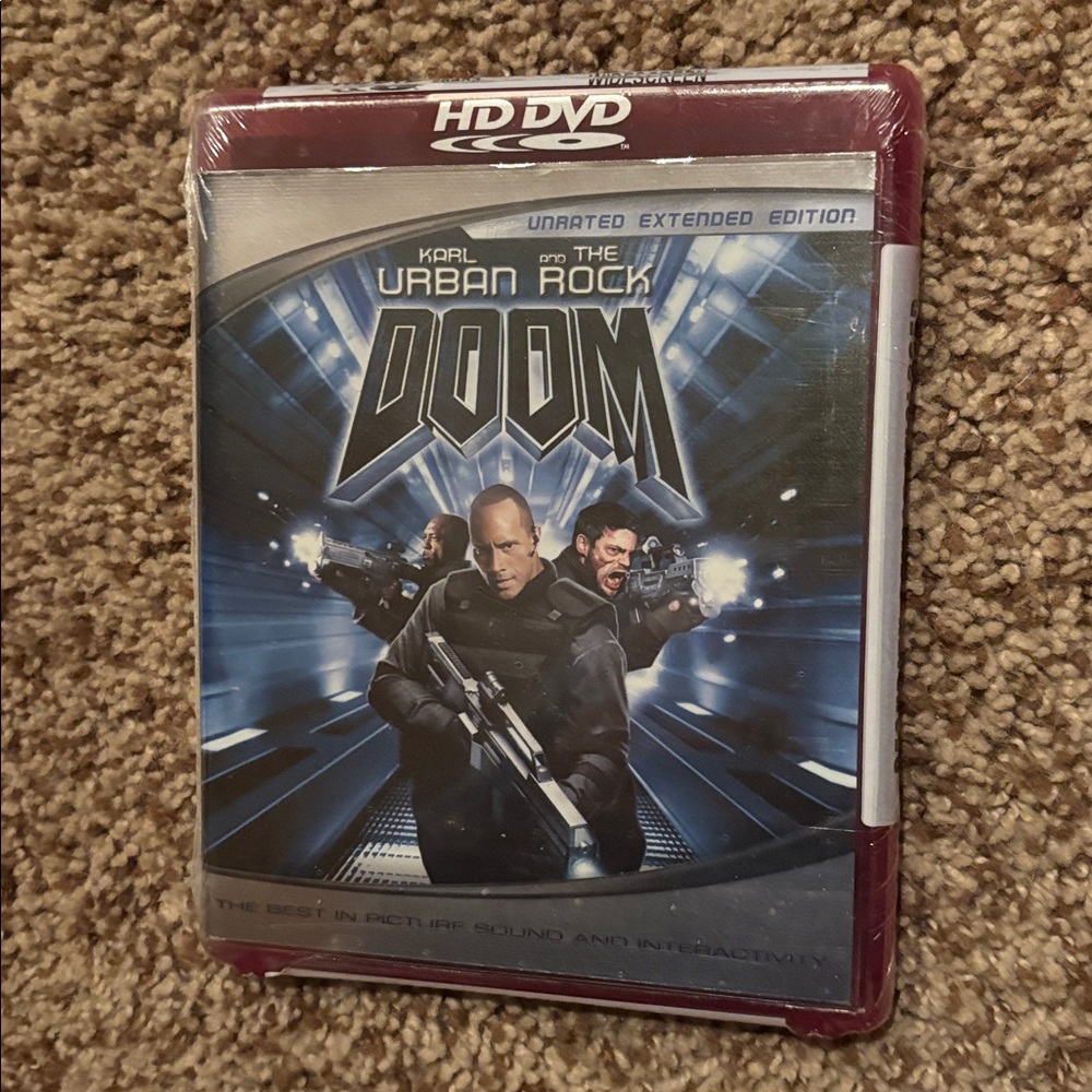 DOOM HD DVD, New in sealed case, Karl Urban & The Rock, Sci-Fi, extended edition